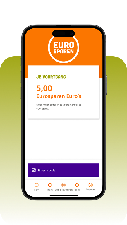 Eurosparen loyalty app mockup